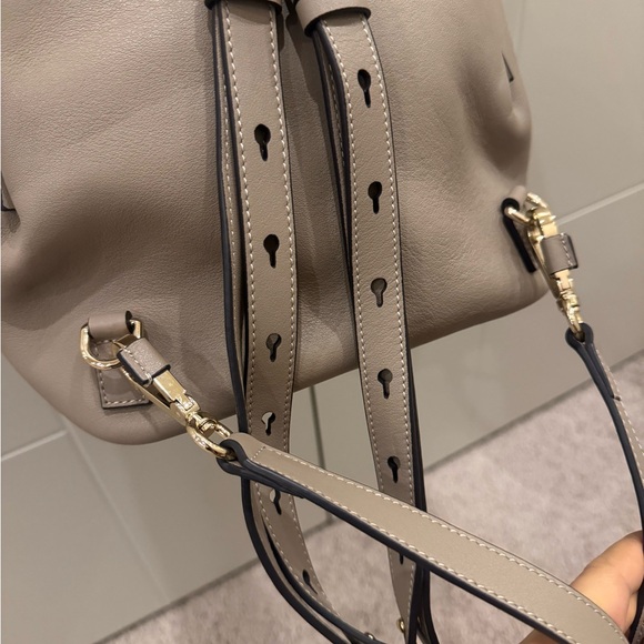 Like New Chloe Faye Leather Backpack Shoulder Bag Suede shoes purse - Picture 8 of 12